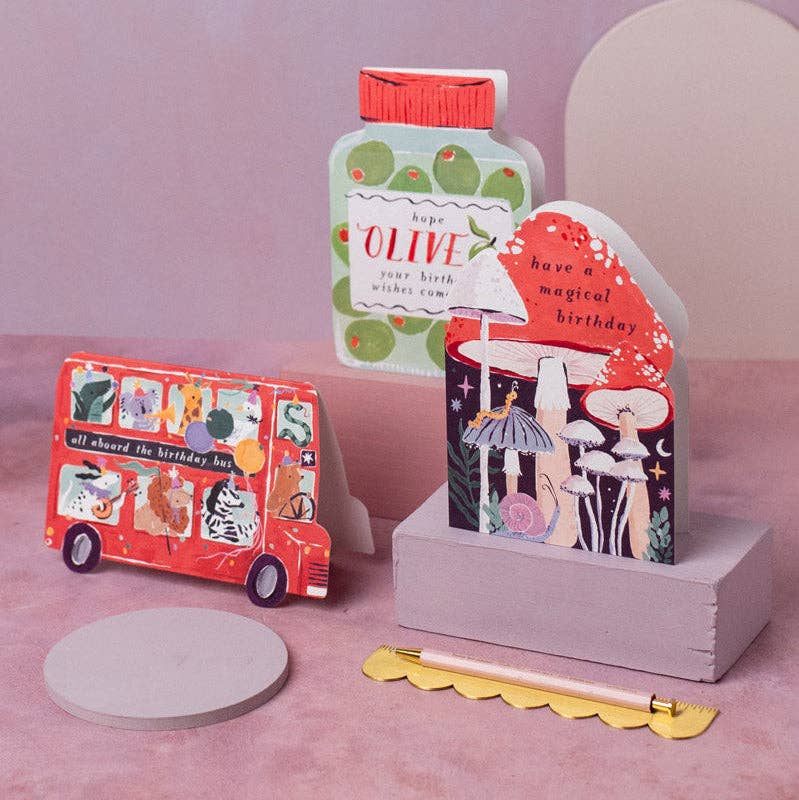 Party Bus Kids Birthday Card | Childrens Greeting Card