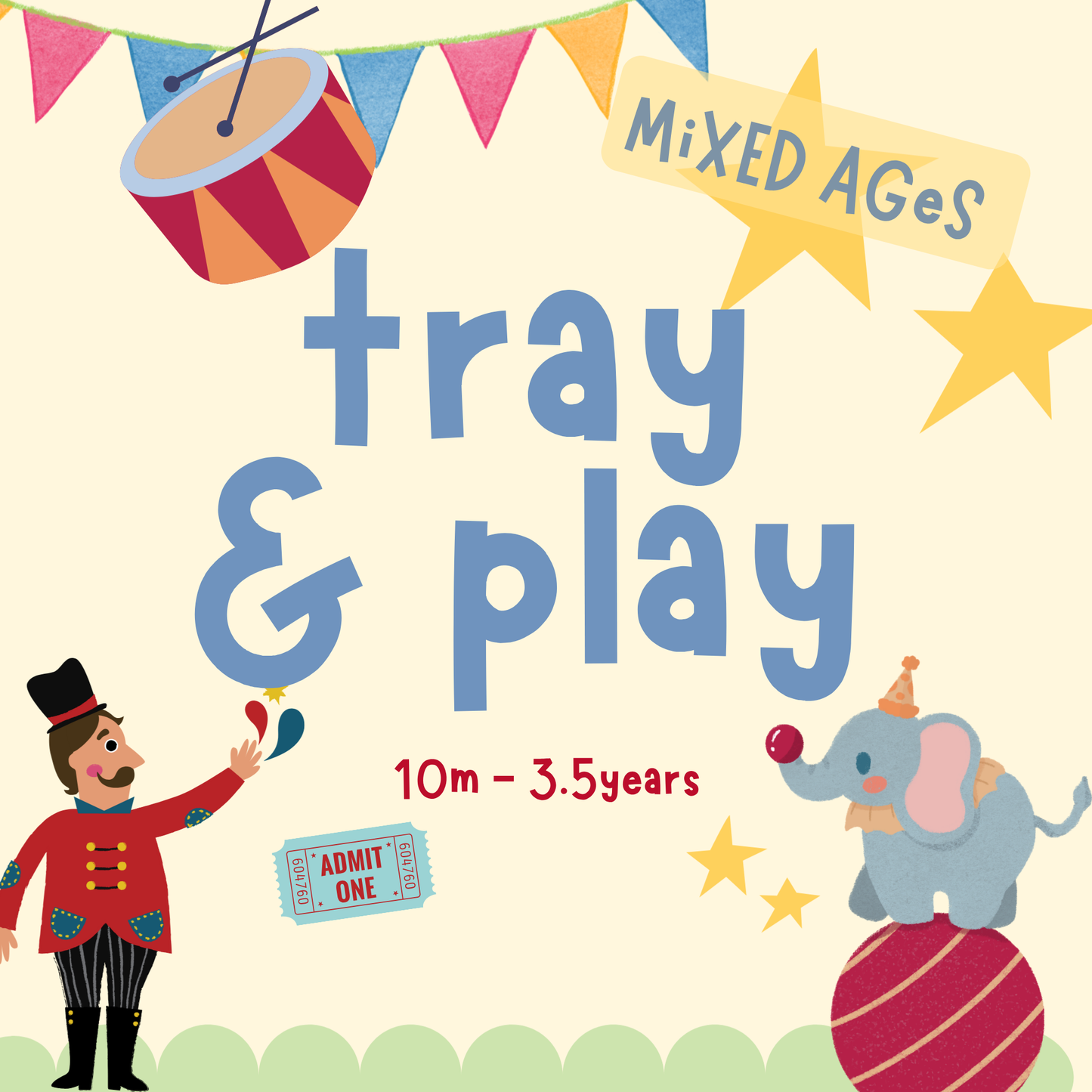 Circus Crew Tray & Play | Friday 7th August | 10.30am
