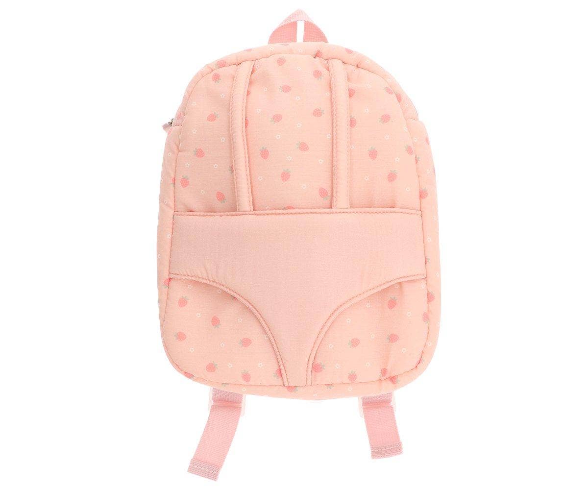 Strawberries Pink Doll Backpack