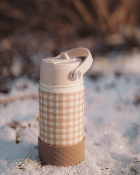 Water Bottle - Stainless Steel - soft squares