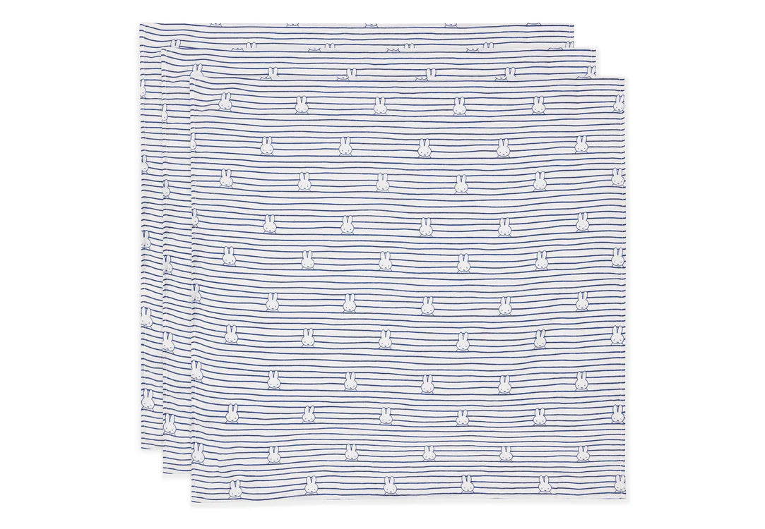 Miffy Stripe Muslins - 3 pack