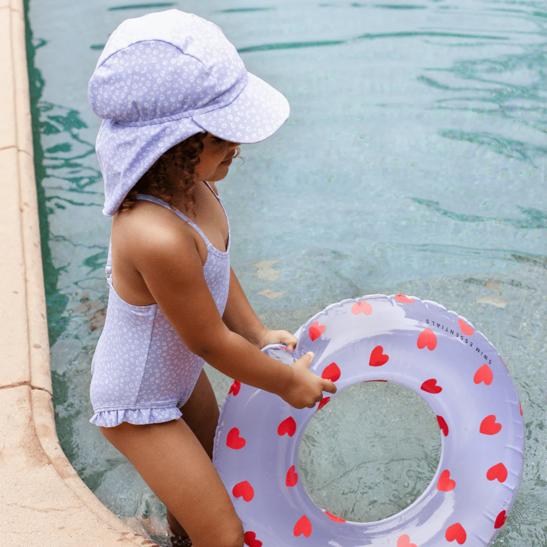 Lilac Hearts Swim Ring - 55cm