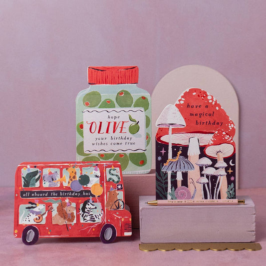 Party Bus Kids Birthday Card | Childrens Greeting Card