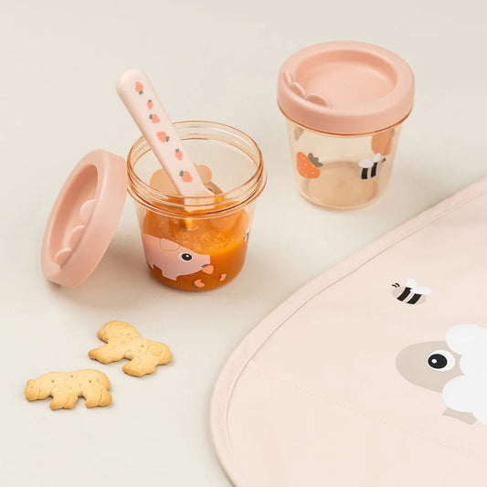 Baby food container 2-pack - Tiny Farm - Powder