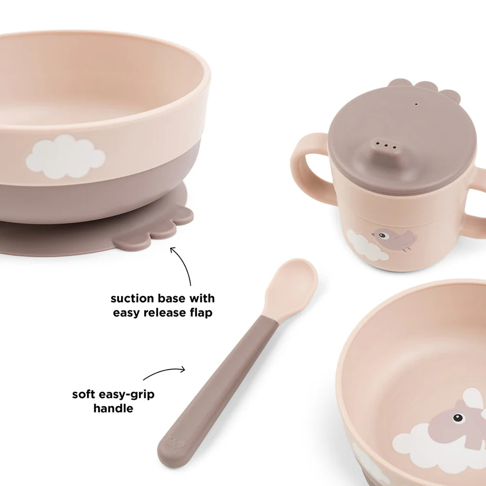 Foodie first meal set - Happy Clouds - Powder
