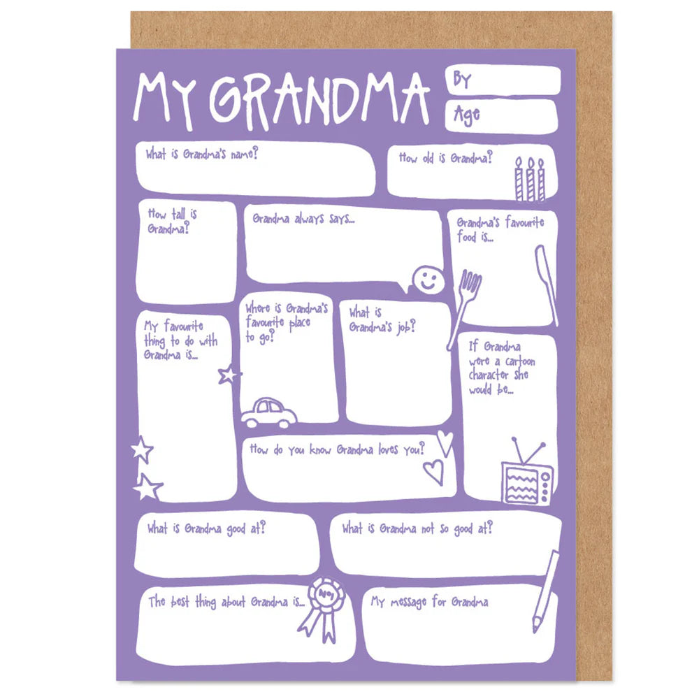 Bow & Bell - Fill in the Blanks Grandma