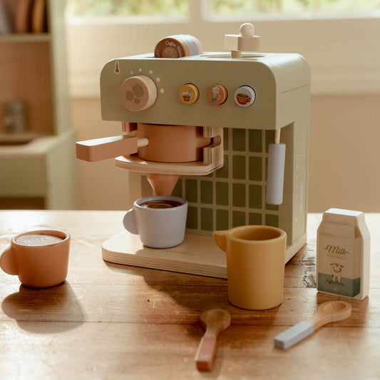 Wooden coffee machine