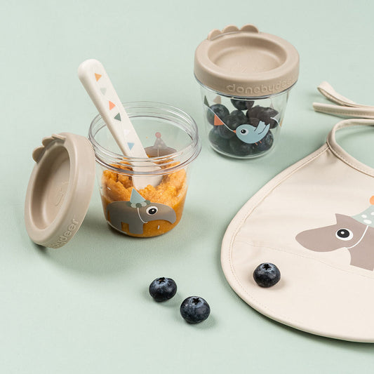 Baby Food Container - Two Pack - Sand