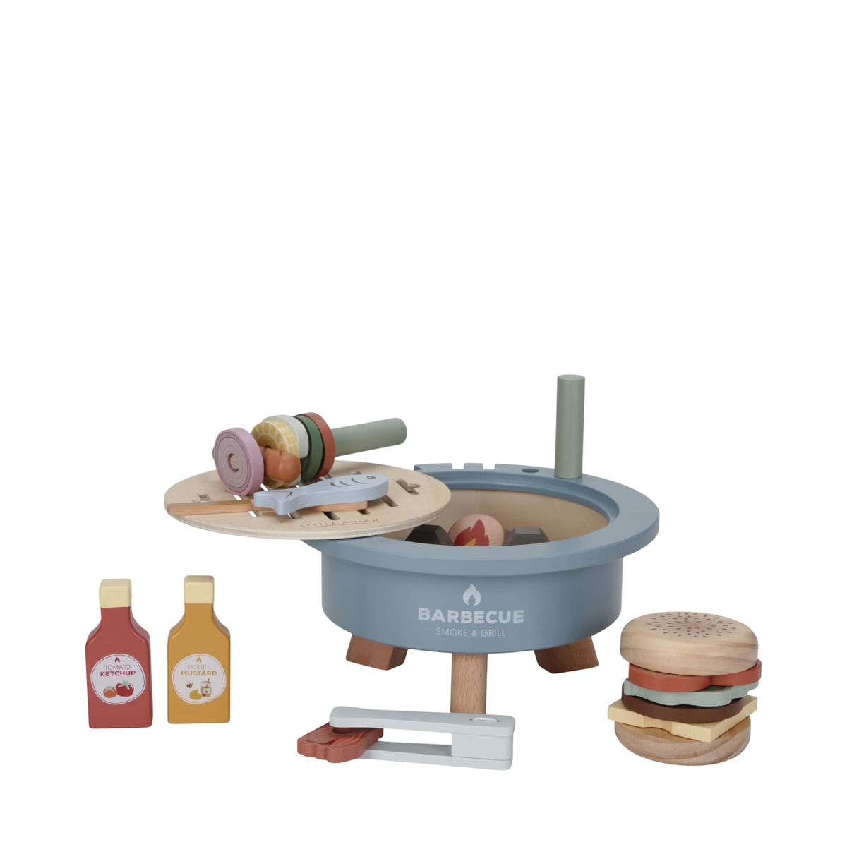 Wooden Barbeque & Food Set