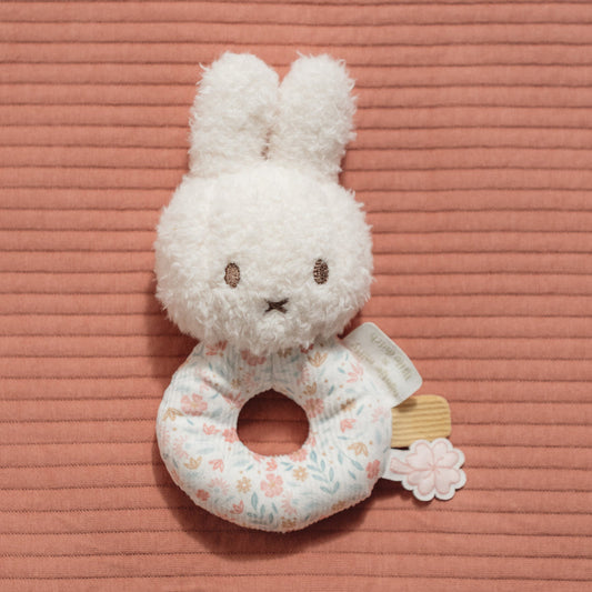 Little Dutch X Miffy - soft rattle - lucky blossom