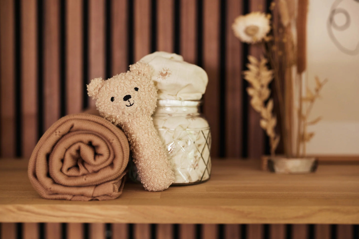 Teddy Bear Rattle - Neutral