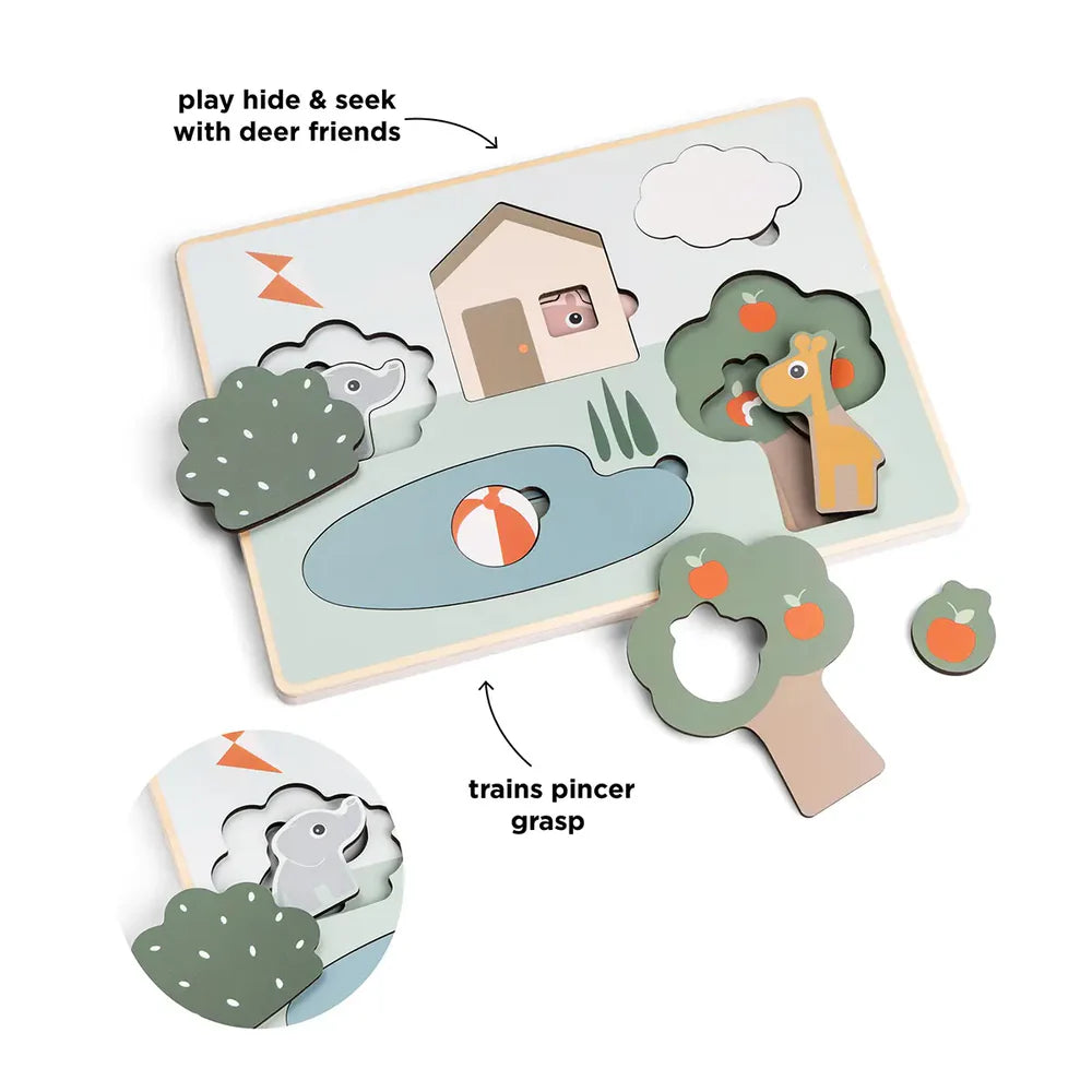Layer puzzle - Deer friends