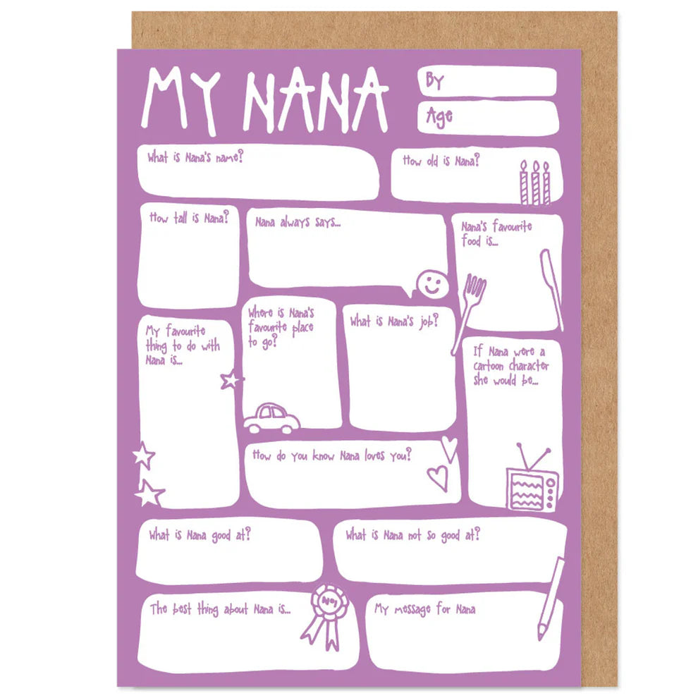 Bow & Bell - Fill in the Blanks Nana