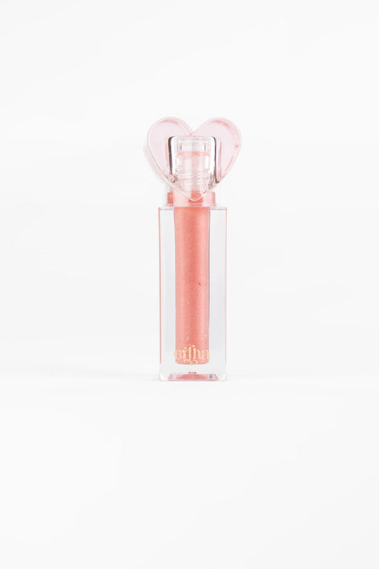 Vegan Lip Gloss - Glitter Pink - Strawberry