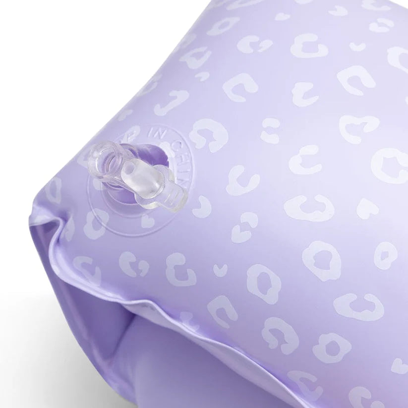 Lilac Leopard Print Arm Bands 2-6 years