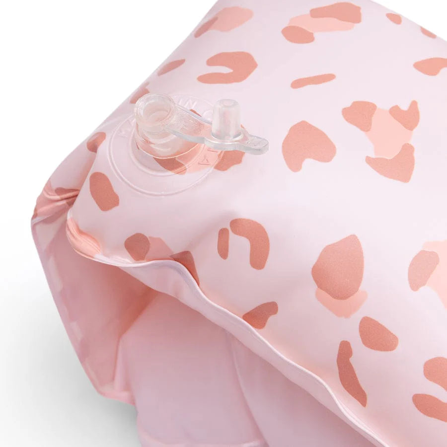 Pink Leopard Print Arm Bands 2-6 years