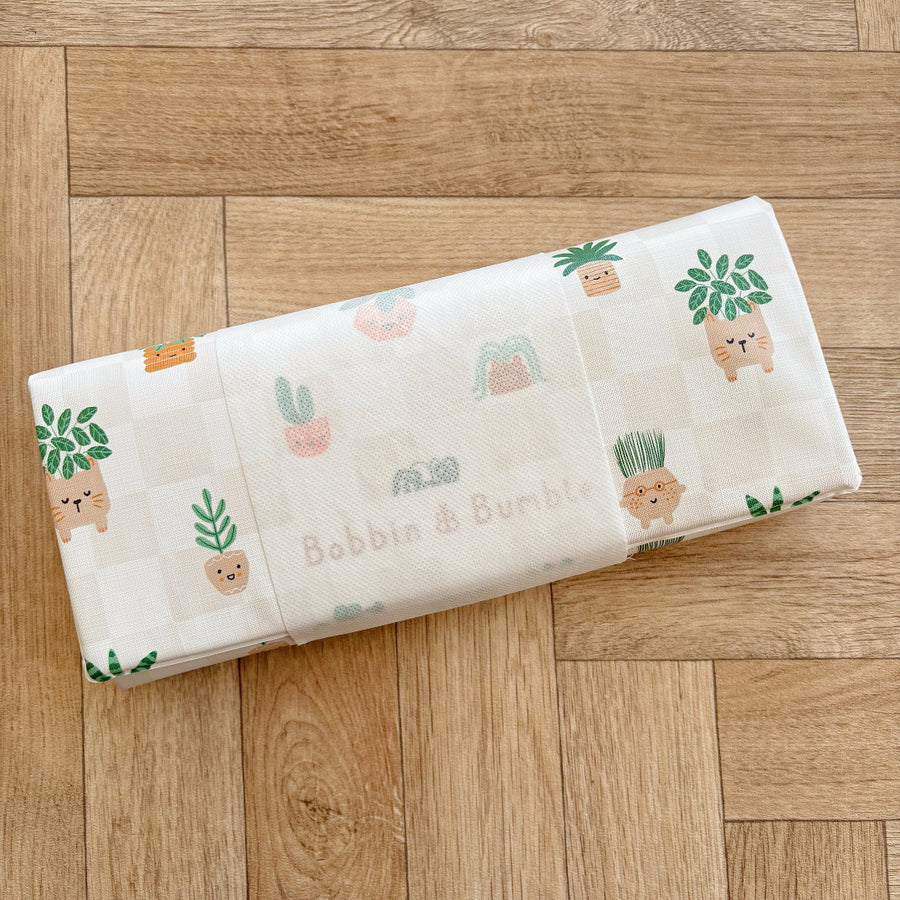 Bobbin & Bumble Travel Changing Mat - Pot Plants