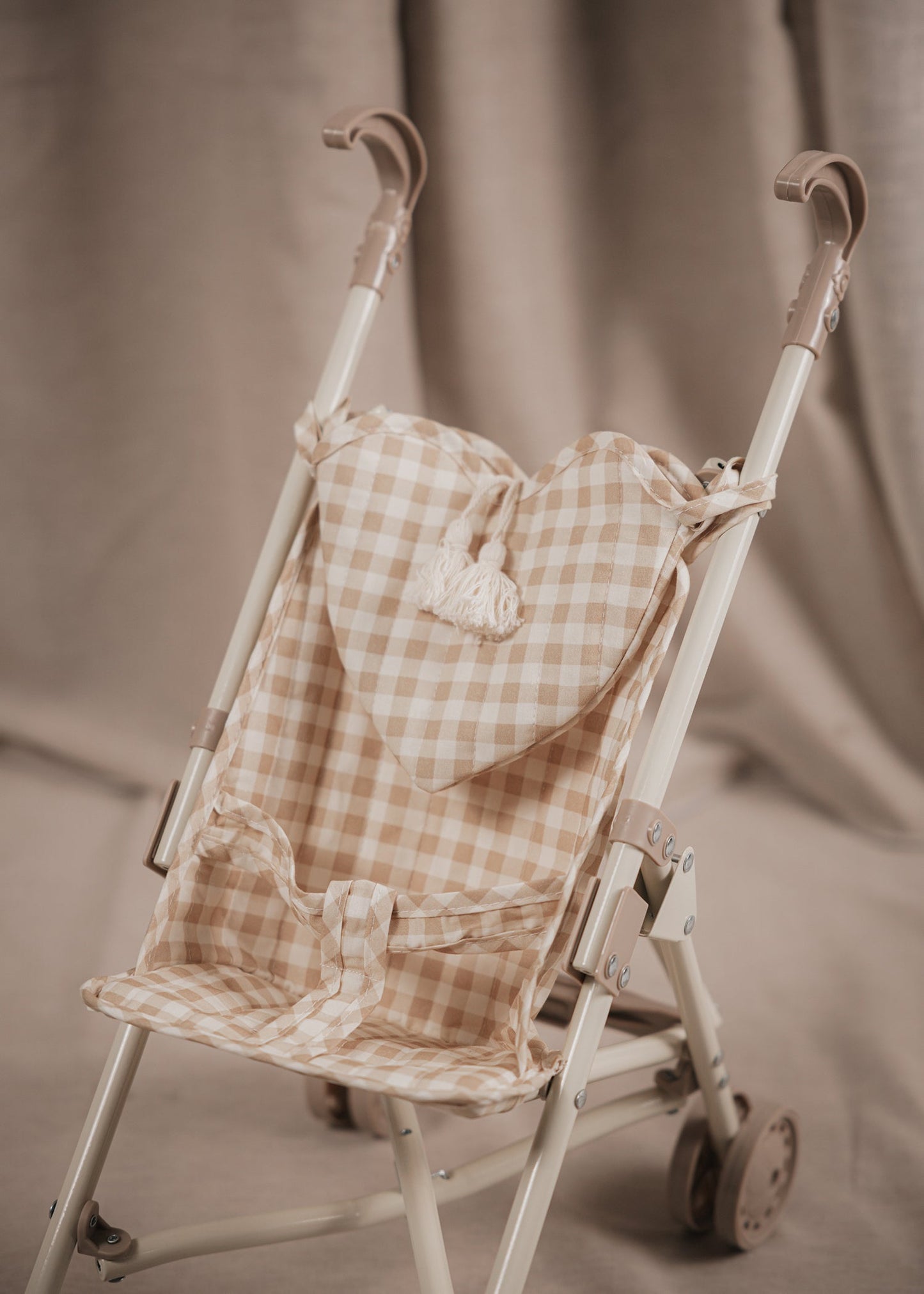 Doll Stroller - soft squares