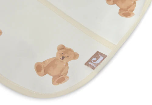 Waterproof Bib with Sleeves - Teddy Bear - One Size