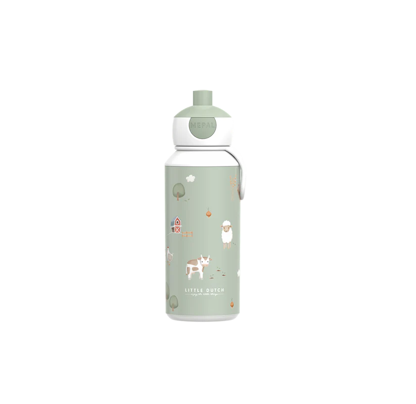 Pop Up Drinking Bottle - 400ml - Little Farm
