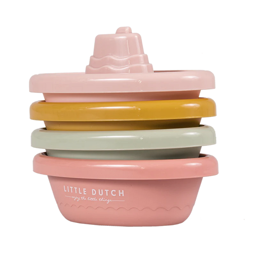 Stackable Bath Boats- Pink