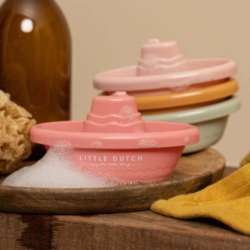 Stackable Bath Boats- Pink