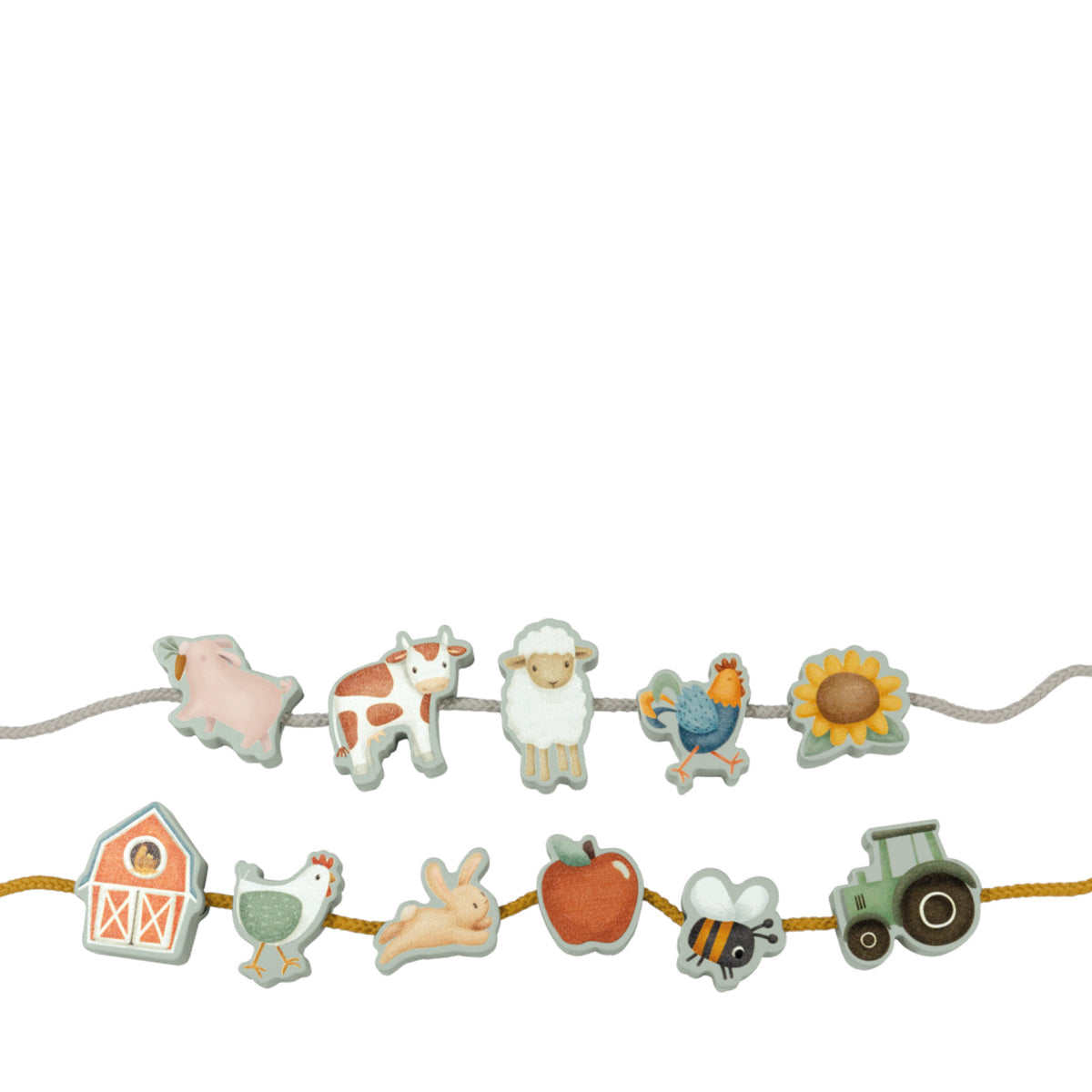 Lacing Beads - little farm