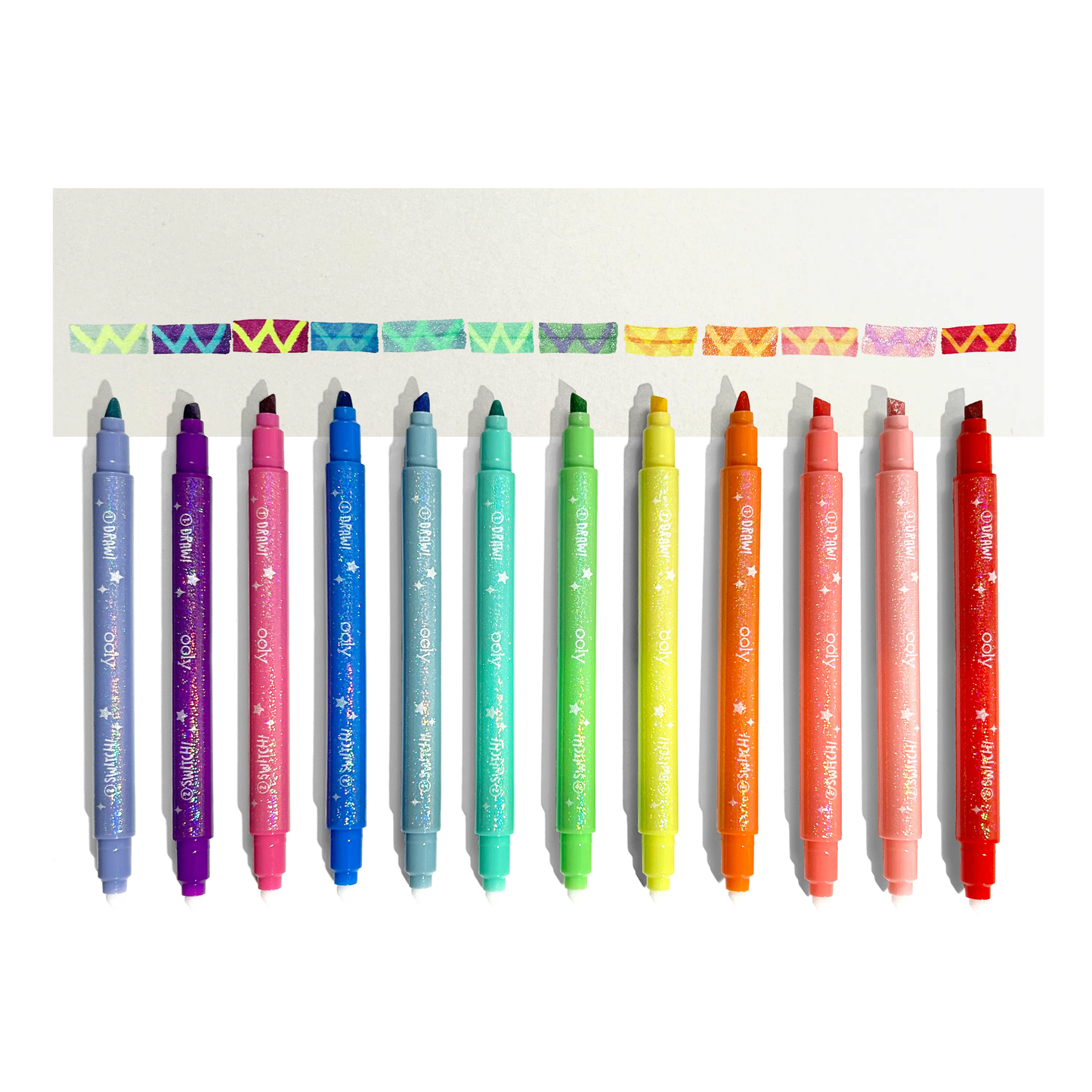 Ooly Switch-eroo!: Sparkle Glittery Color-Changing Markers