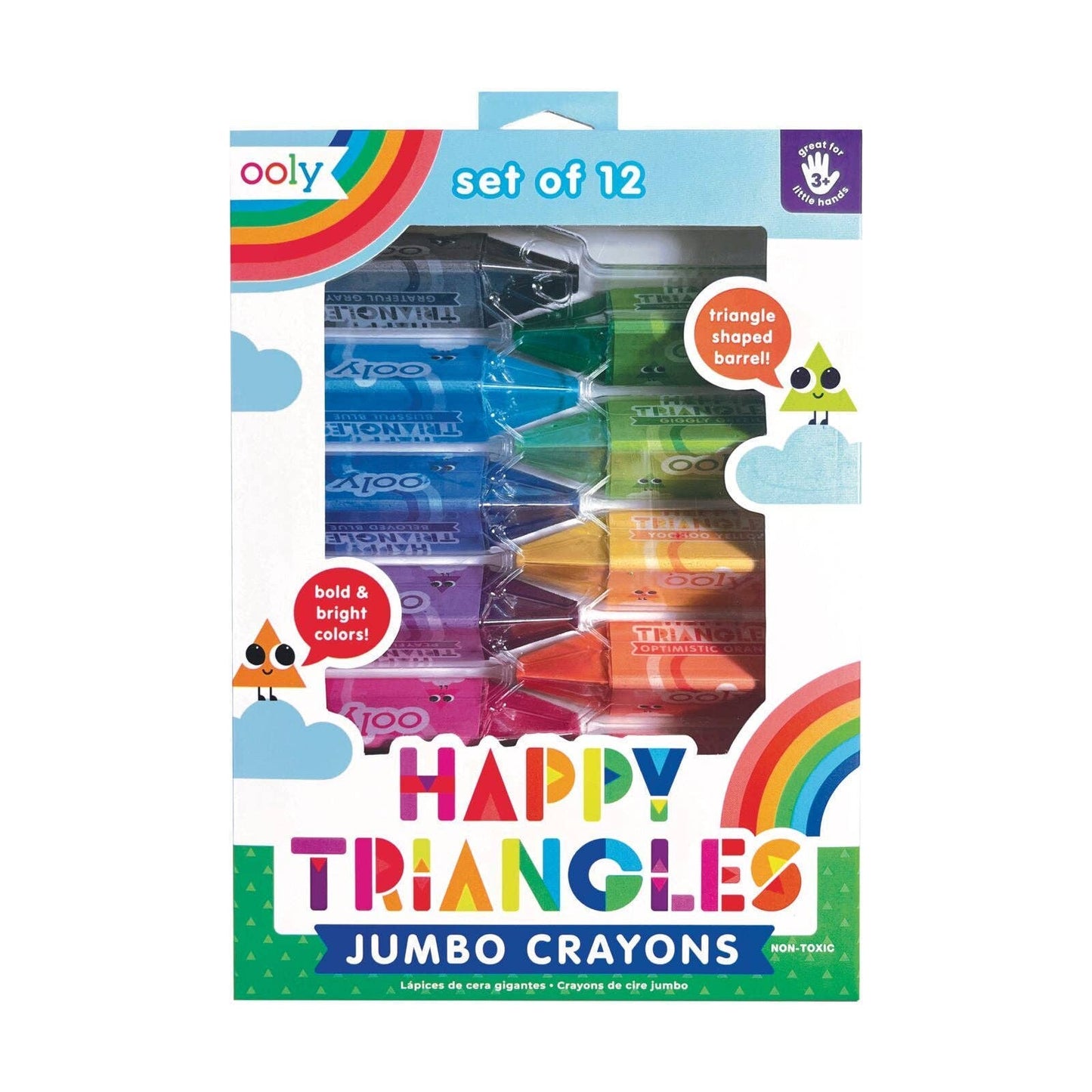 Ooly Happy Triangles: Jumbo Crayons