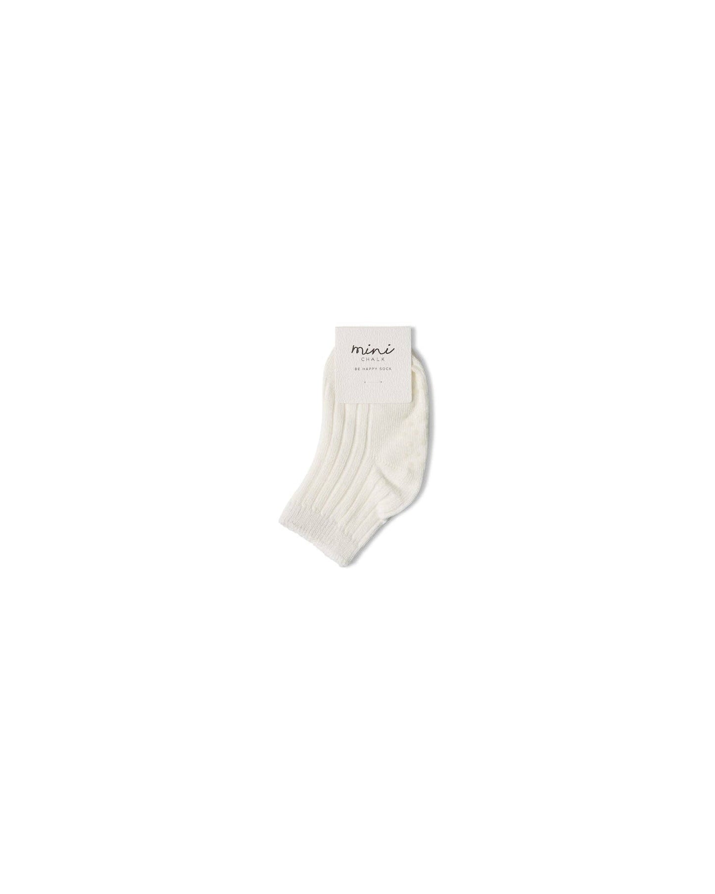 Be Happy Baby Sock | Ivory