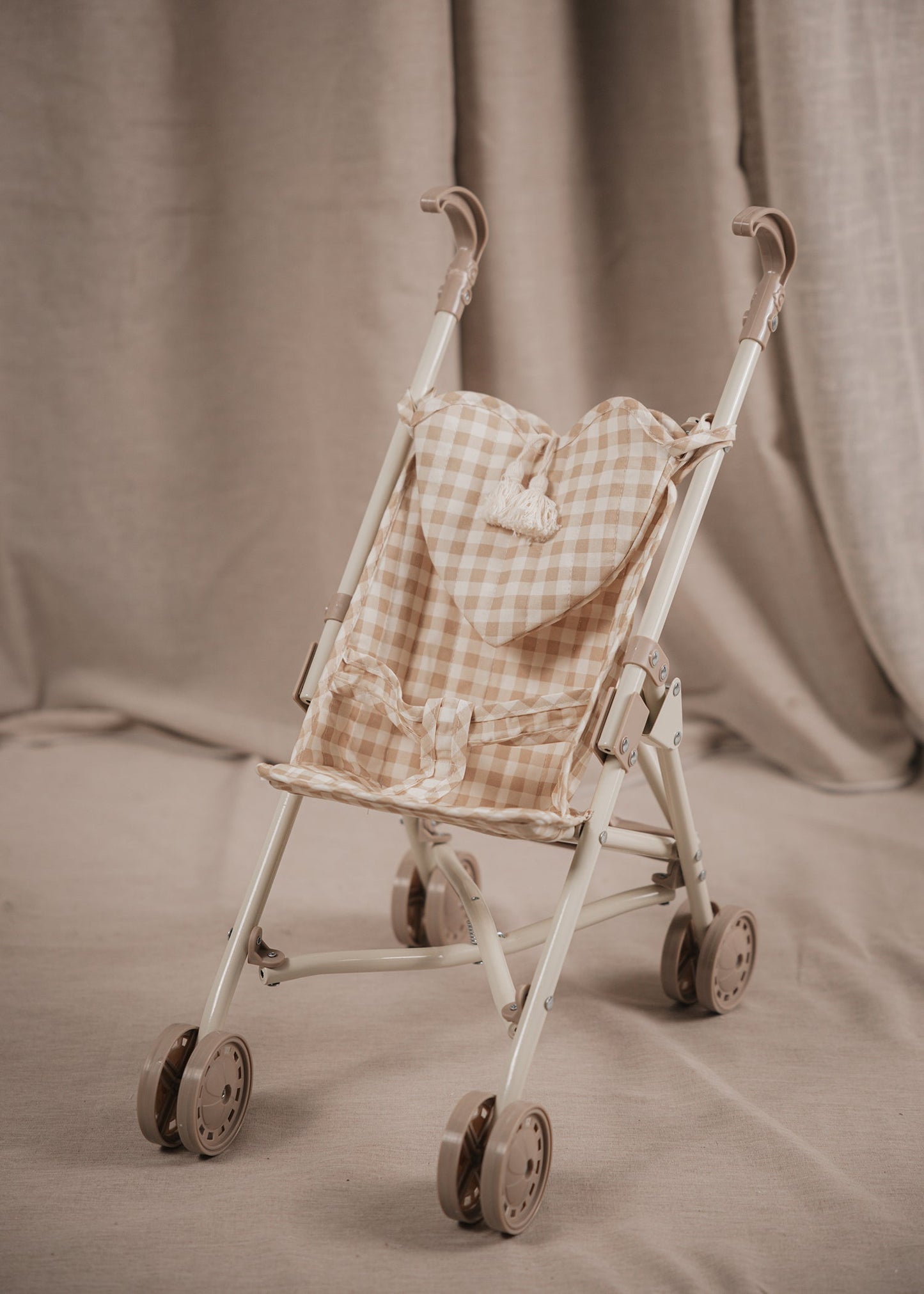 Doll Stroller - soft squares
