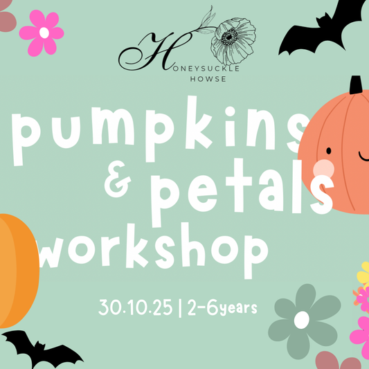 Pumpkins & Petals - kids pumpkin flower arranging workshop