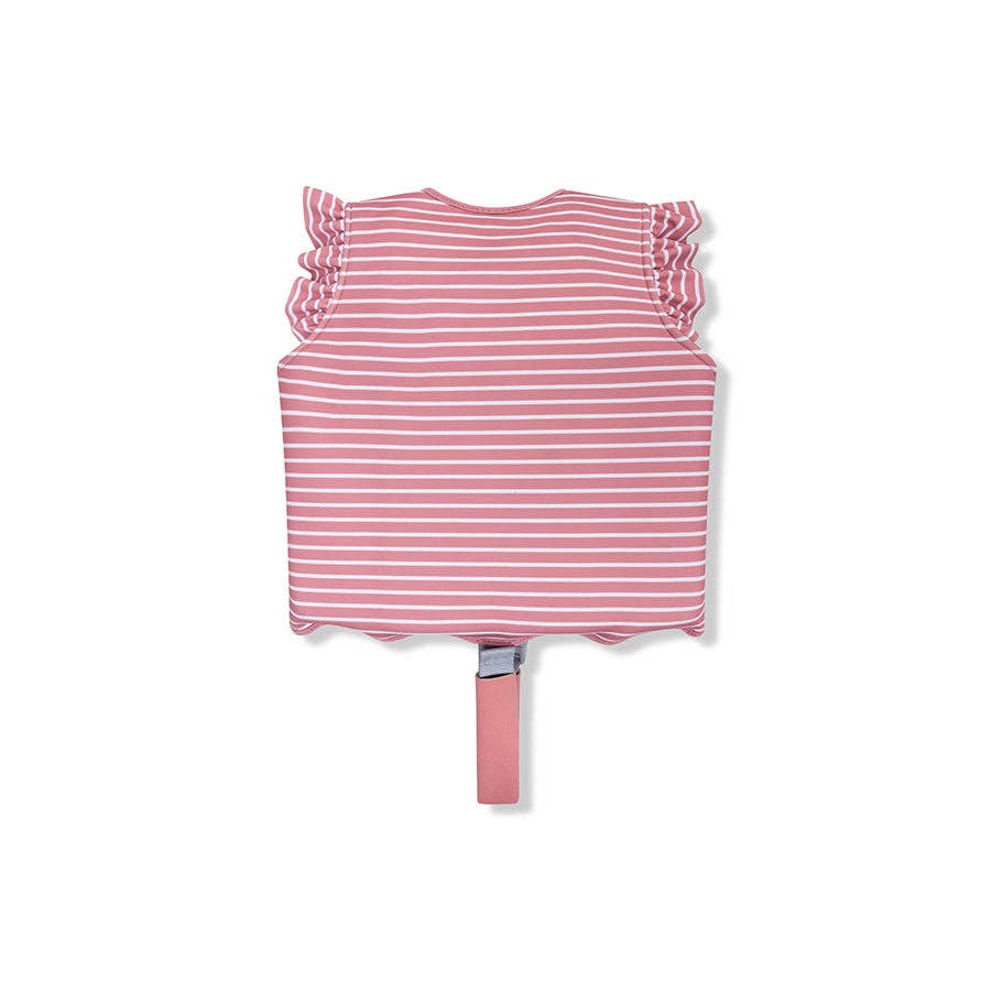 Swim Vest - Red/White - Daisy Flower: 2/3 Years