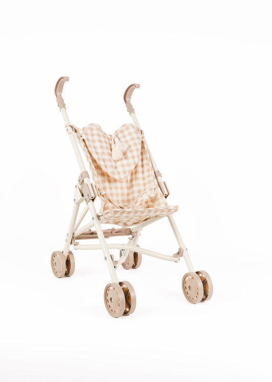 Doll Stroller - soft squares
