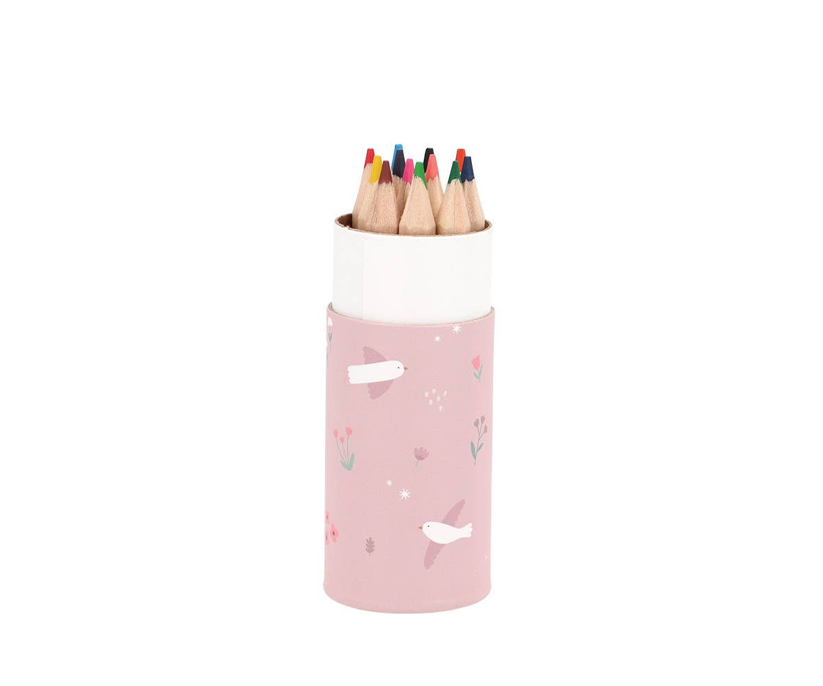 Tube of 12 Blossom Birds pencils