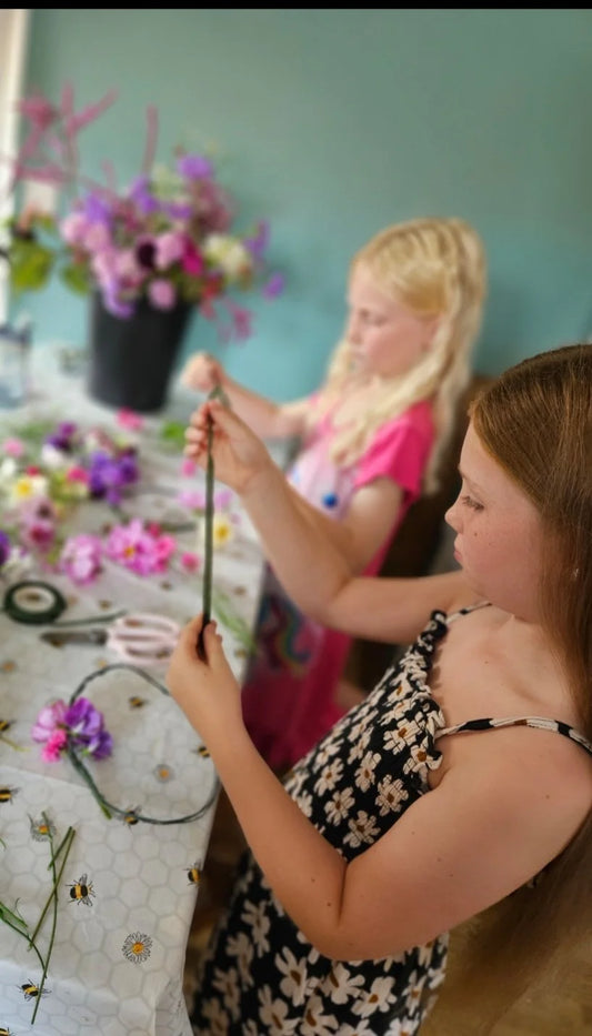 Pumpkins & Petals - kids pumpkin flower arranging workshop