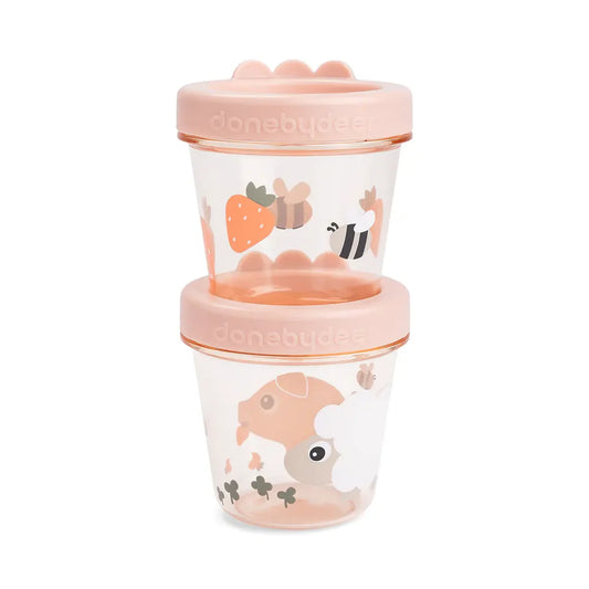 Baby food container 2-pack - Tiny Farm - Powder