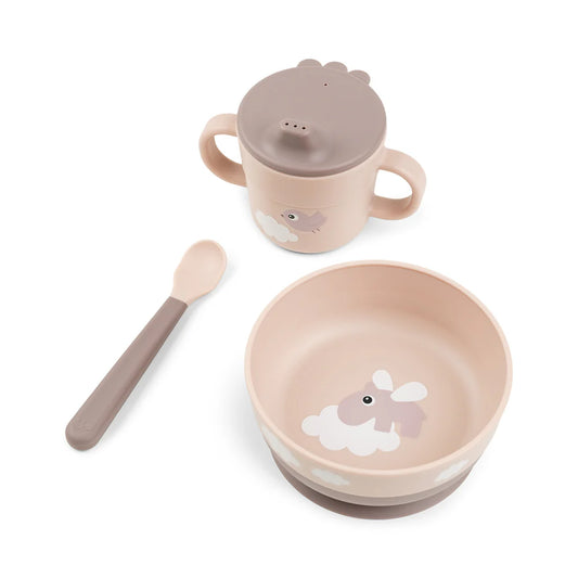 Foodie first meal set  - Happy Clouds - Powder