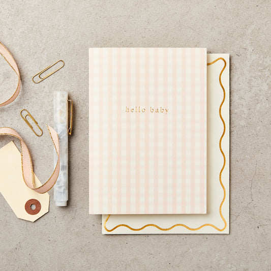 GINGHAM HELLO BABY