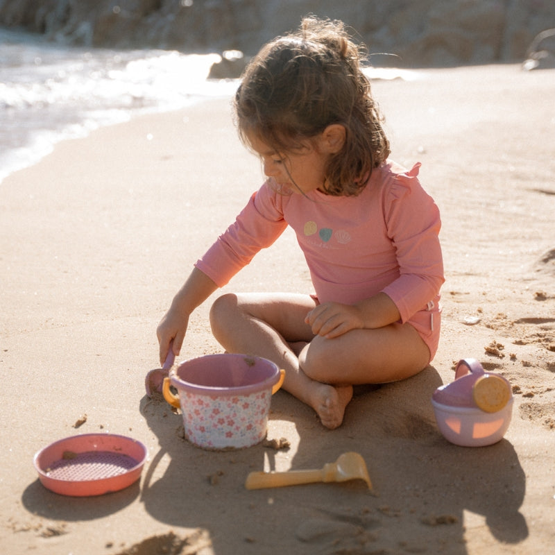 5 Piece Beach Set - Pink Flowers