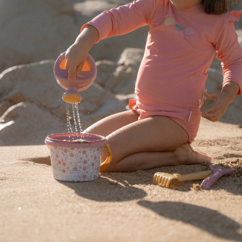 5 Piece Beach Set - Pink Flowers