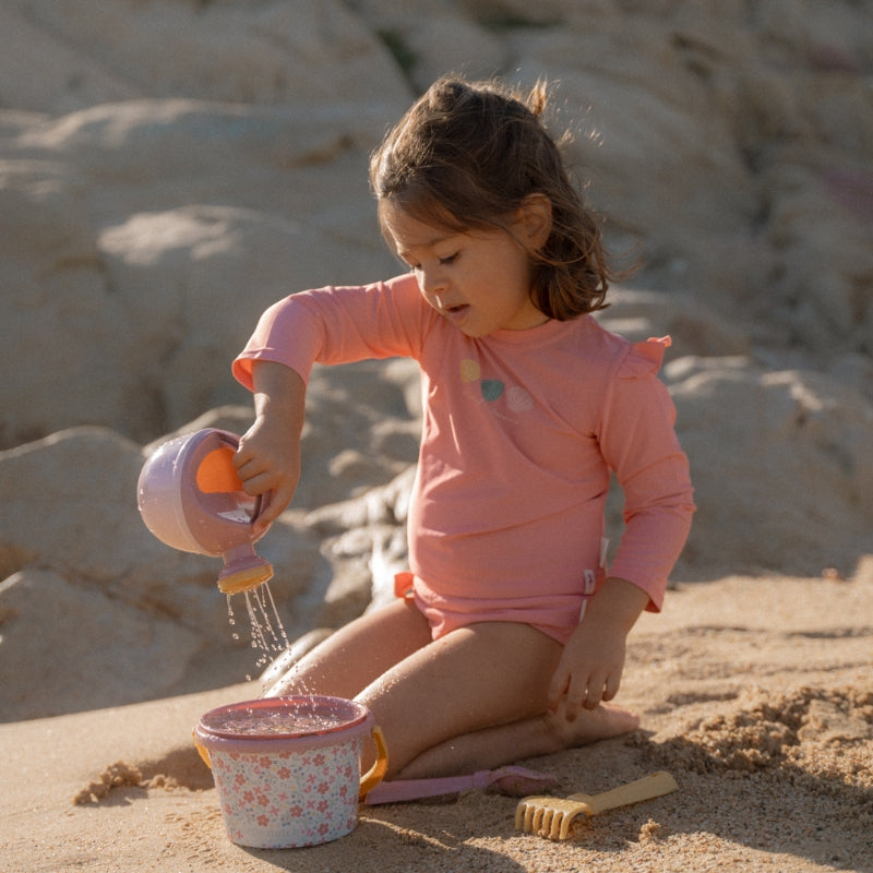 5 Piece Beach Set - Pink Flowers