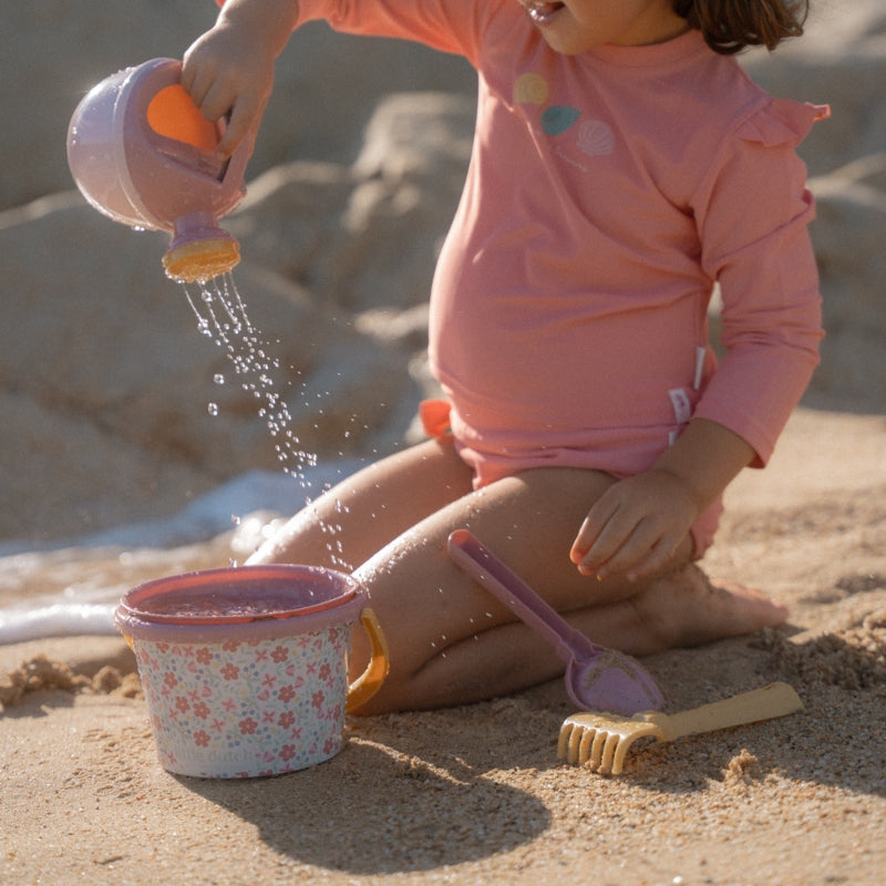 5 Piece Beach Set - Pink Flowers