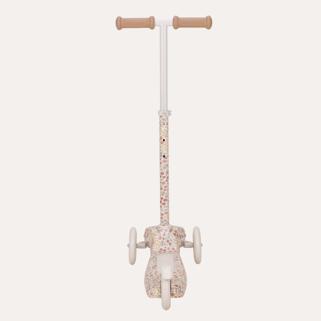 3 Wheel Scooter - Off White Flowers