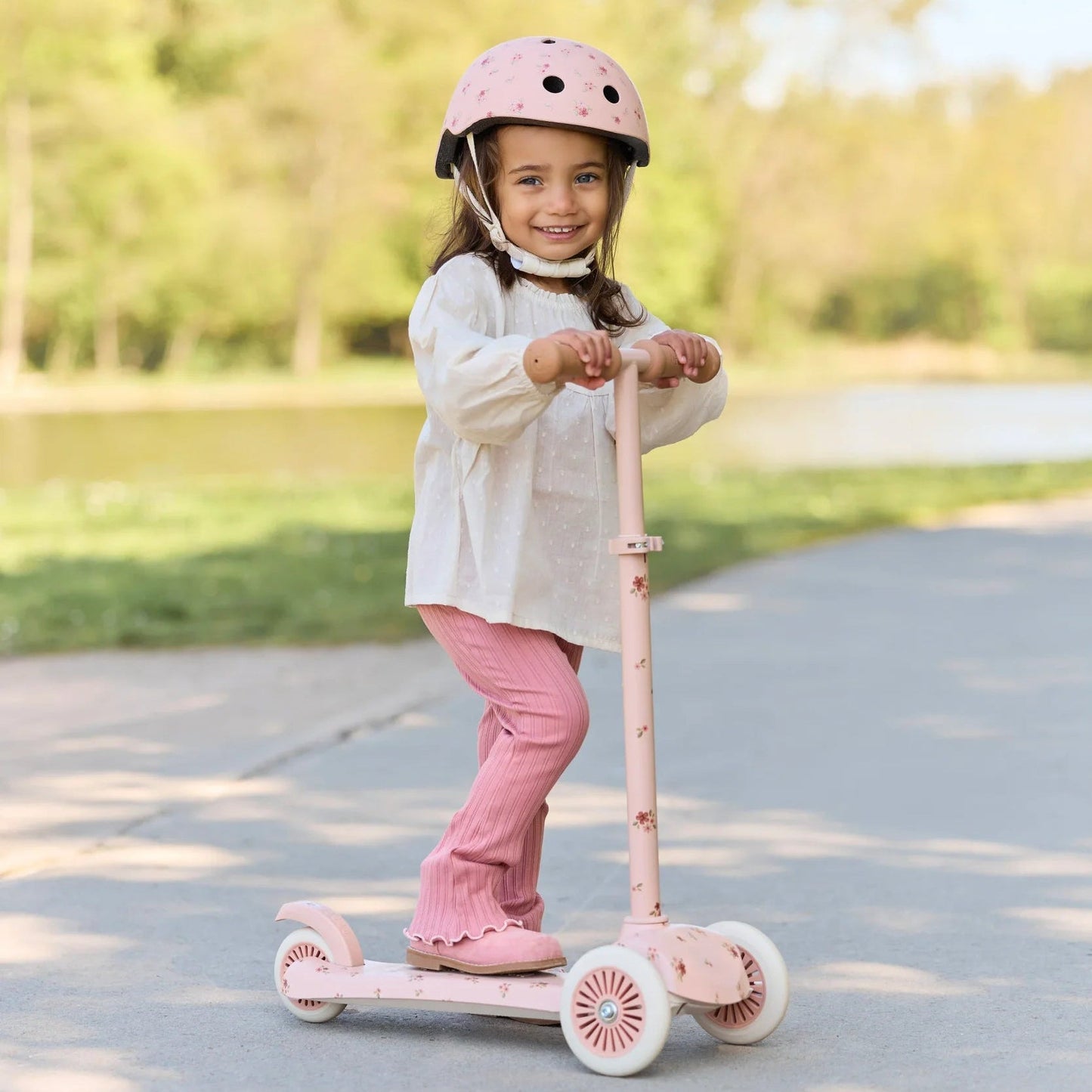 3 Wheel Scooter - Pink Florals