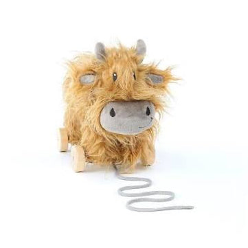 Hubert Highland Cow Pull Along Toy