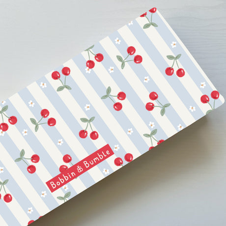 Bobbin & Bumble Travel Changing Mat - cherry stripe