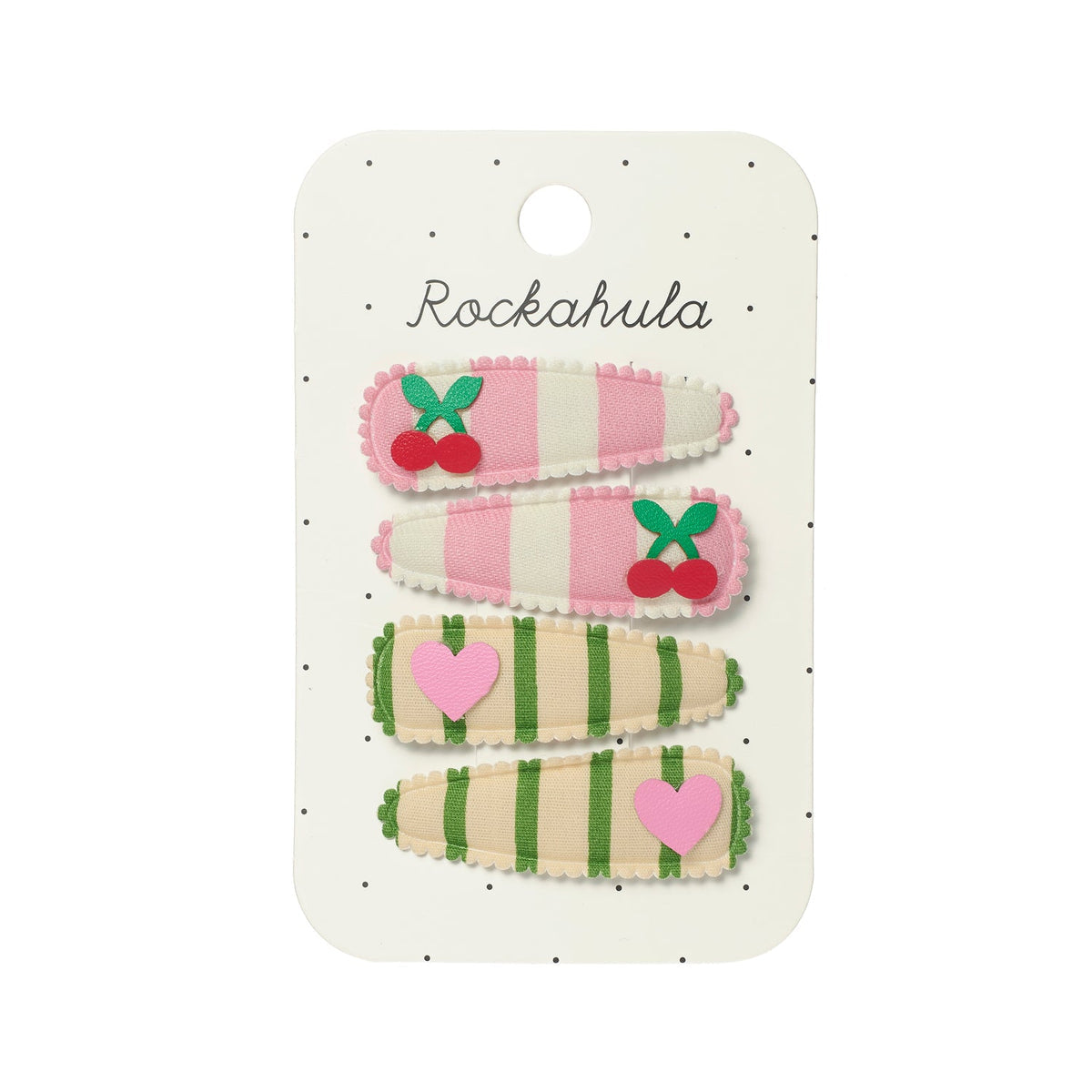 Cherry kiss fabric clip set