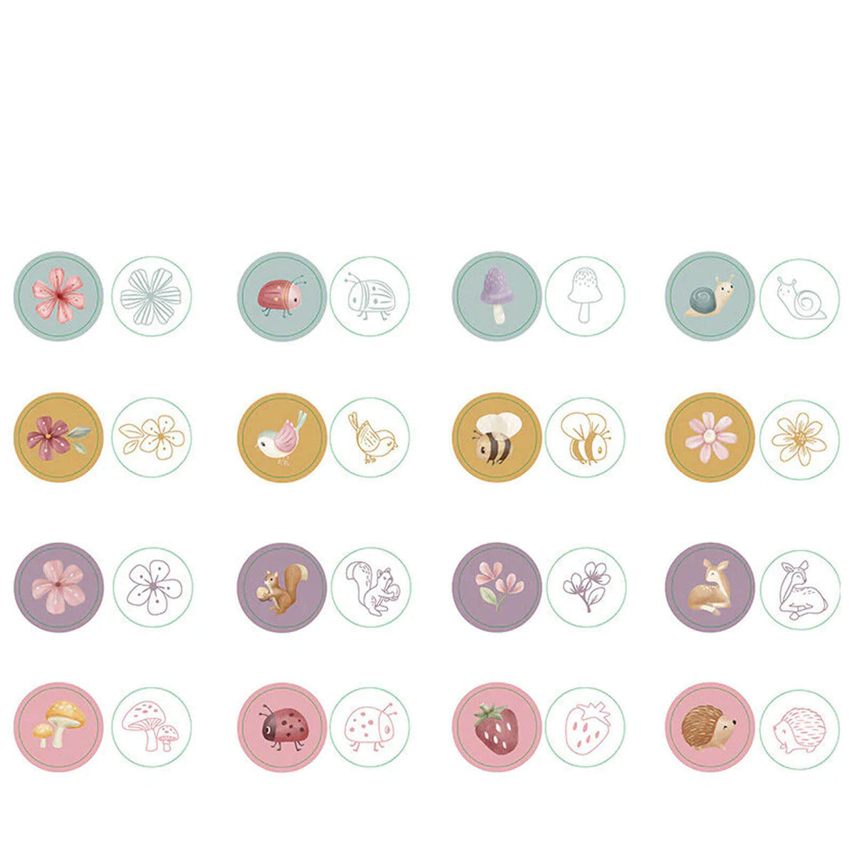 Self inking stamps - fairy garden