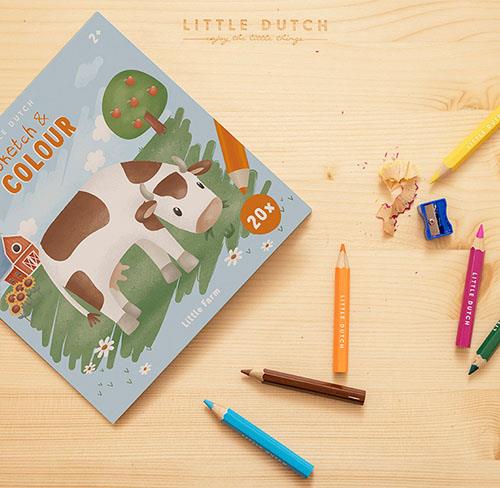 Colour & Sketch colouring book
